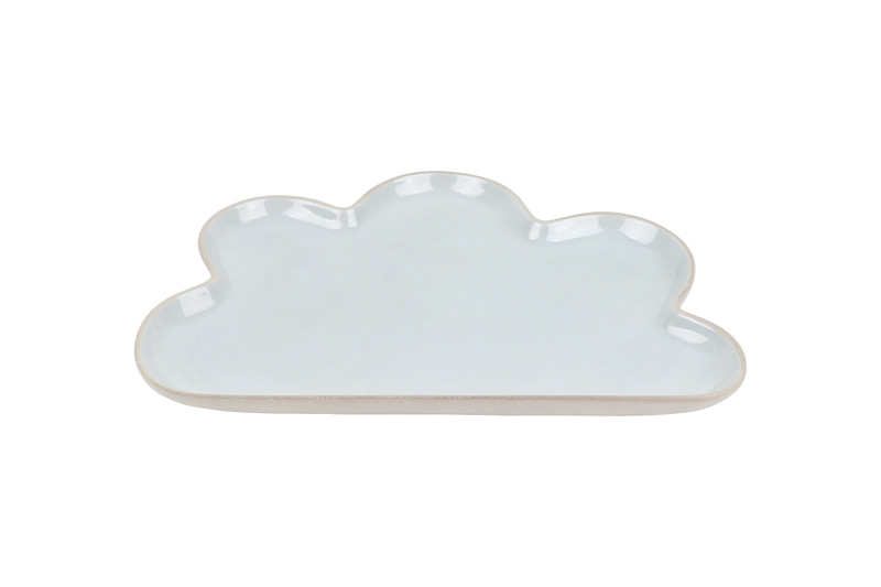 코스타037 구름 접시 　27.5×20.4×H2.3cm
