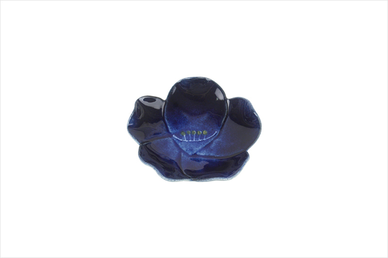팬시030 플로럴 앞접시(블루)　10×H3cm
