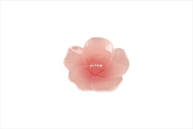 팬시026 플로럴 앞접시(핑크)　10×H3cm