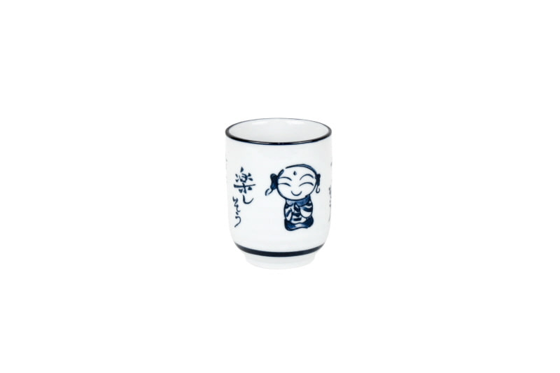 하이토042 일본인형 컵　지름6×H7.7cm