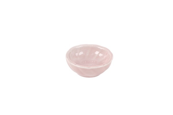 하이토161 회오리미니원종지(핑크)　지름5.3×H2cm