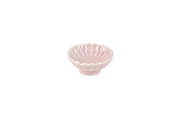하이토160 물결미니원종지(핑크)　지름4.8×H2.2cm