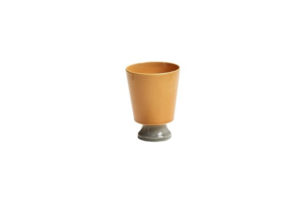 미코025A ODA 투톤 굽 컵 (오렌지) ø 8.5×11cm